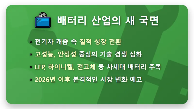 2차전지 소재주 투자, 캐즘 극복하는 핵심 2종목과 현실적인 꿀팁 - 핵심 요약