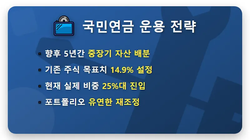 국민연금 주식 비중 확대 전략! 연기금 매수종목 집중 분석 꿀팁 - 핵심 요약