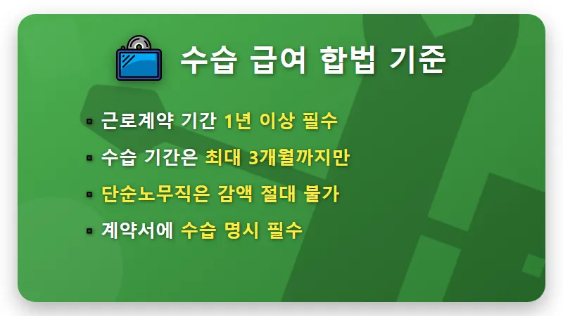 알바 수습기간 최저임금 90% 합법 기준 및 현실적인 임금체불 대응 꿀팁 - 핵심 요약
