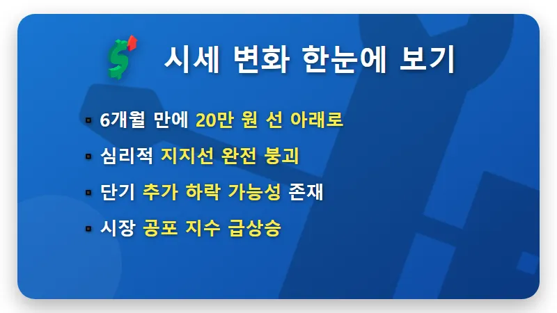 오늘의 금시세 20만 원 붕괴, 현실적인 하락 이유와 투자 대응 꿀팁 - 핵심 요약