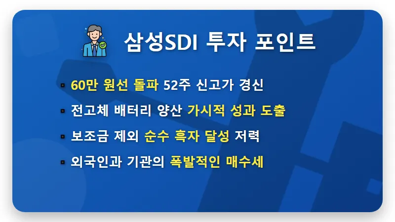 삼성SDI 주가 전망, 정부 5극3특 지원 전략에 따른 현실적인 투자 꿀팁 - 핵심 요약