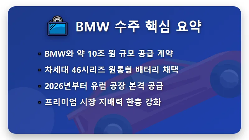 LG에너지솔루션 주가 전망 BMW 10조 수주와 북미 ESS 시장 수혜 분석 - 핵심 요약