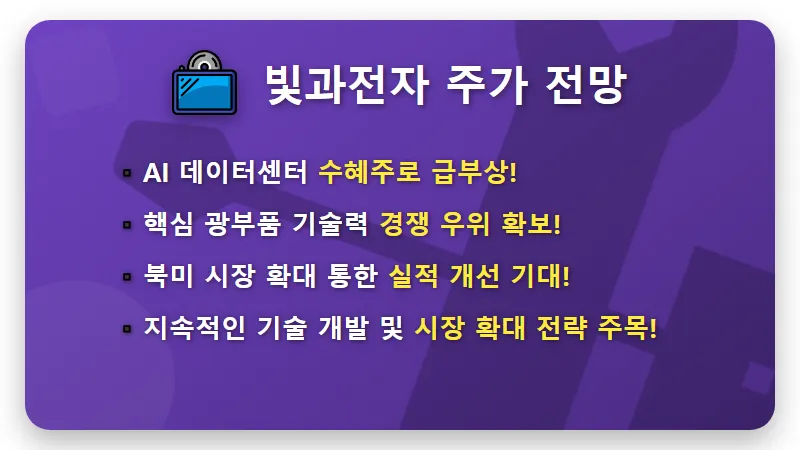 [2024 최신] 빛과전자 주가, AI 데이터센터가 이끄는 광통신 폭등 꿀팁과 전망! - 핵심 요약