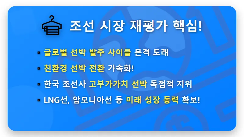 조선 대장주 TOP3, 2024년 현명한 투자 위한 핵심 비교 분석! - 핵심 요약