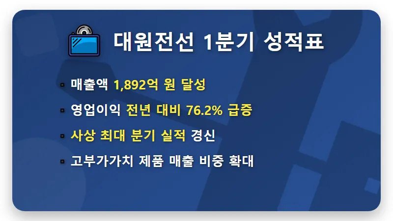 대원전선 주가 전망 8000억 매출 달성 비결과 현실적인 투자 방법 - 핵심 요약