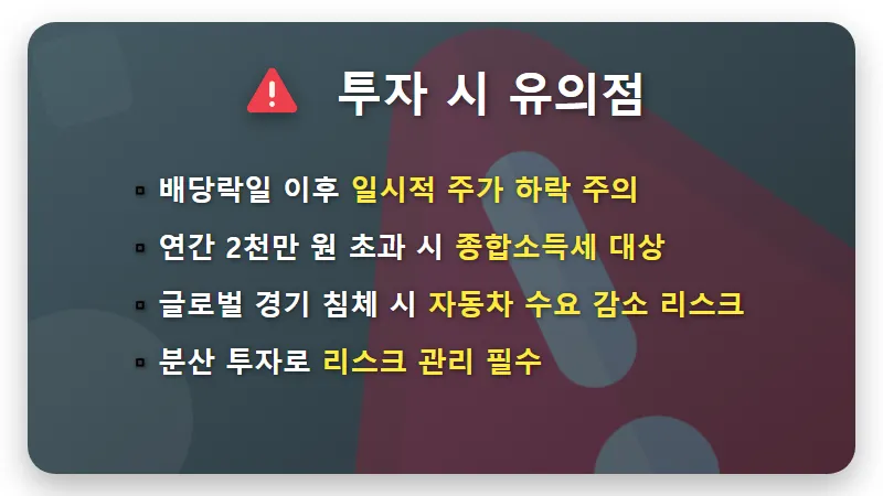 현대차 배당금 2억 보유 시 수령액, 4월 분배금과 현실적인 투자 수익 꿀팁 - 핵심 요약