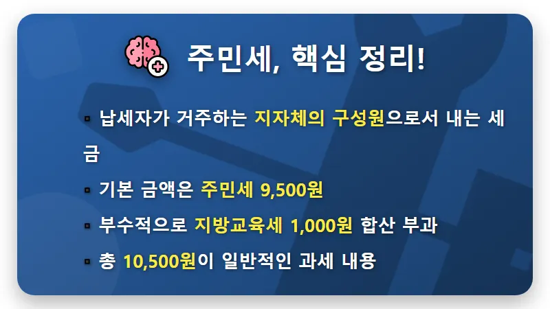 주민세 납부, 하루만 늦어도 매일 가산세? 연체료 폭탄 피하는 현실적인 꿀팁! - 핵심 요약