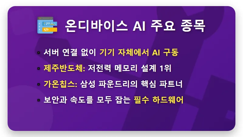 에이전틱 AI 반도체 수혜주 TOP 3 공개: 삼전·하이닉스 놓쳤다면 필수 확인! - 핵심 요약