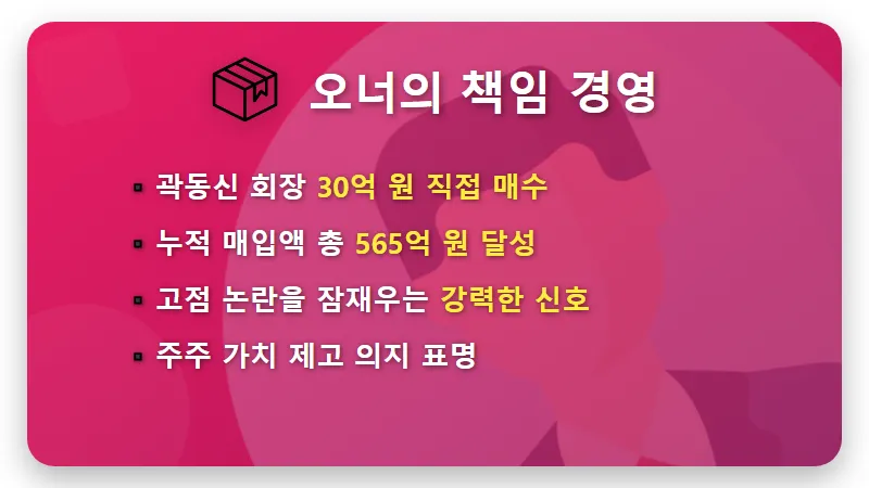 한미반도체 주가 전망 곽동신 회장 30억 추가 매입의 현실적인 이유와 투자 꿀팁 - 핵심 요약