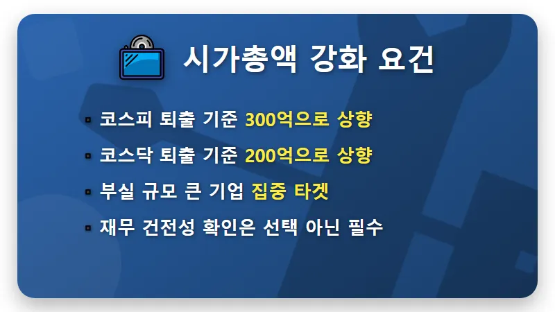 7월 동전주 상장폐지 현실적인 투자 가이드 및 1000원 미만 종목 대처 방법 - 핵심 요약