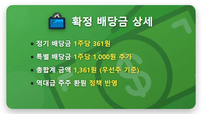 삼성전자우 주가 100주 4월 특별 배당금 확인! 실제 수령액과 지급일 꿀팁 - 핵심 요약