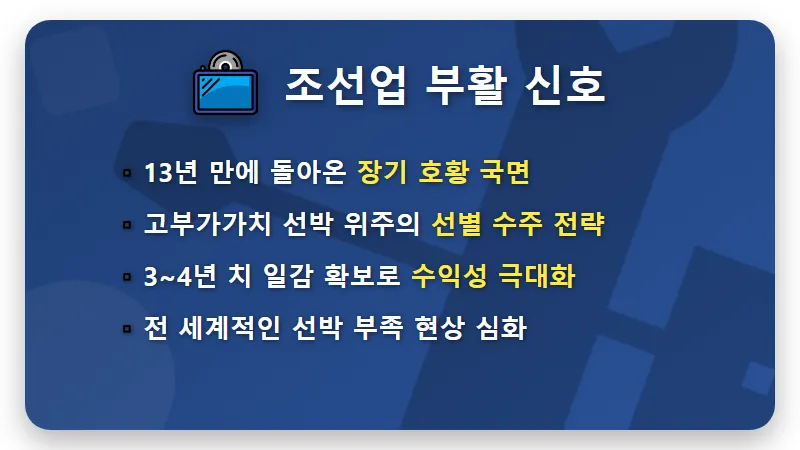 조선주 TOP3 추천, 2026년 슈퍼사이클 수익 내는 현실적인 방법 - 핵심 요약