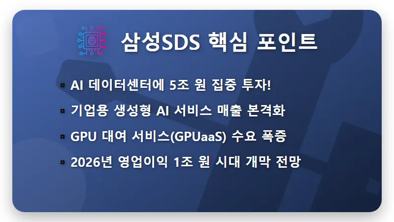 AI 대장주 현대오토에버 삼성SDS 2026 실적 전망과 현실적인 투자 방법 - 핵심 요약