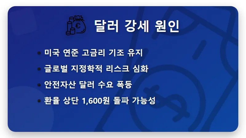 원 달러 환율 1600원 전망 현실적인 생존 전략 3가지 - 핵심 요약