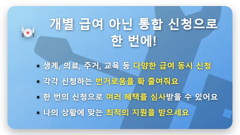 기초생활수급자 통합급여 신청: 자동으로 주지 않으니 꼭 해야 할 현실적인 꿀팁! - 핵심 요약