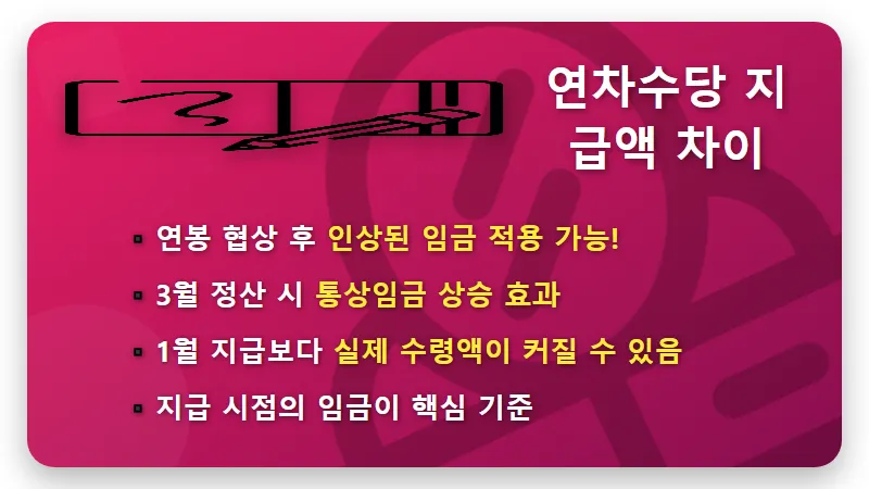 연차수당 지급 기준 개수 1월 vs 3월 차이점! 현실적인 계산 꿀팁 - 핵심 요약