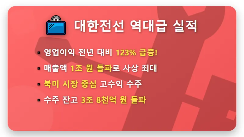대한전선 주가 전망 123% 영업이익 폭발적 성장에 따른 현실적인 대응 방법 - 핵심 요약
