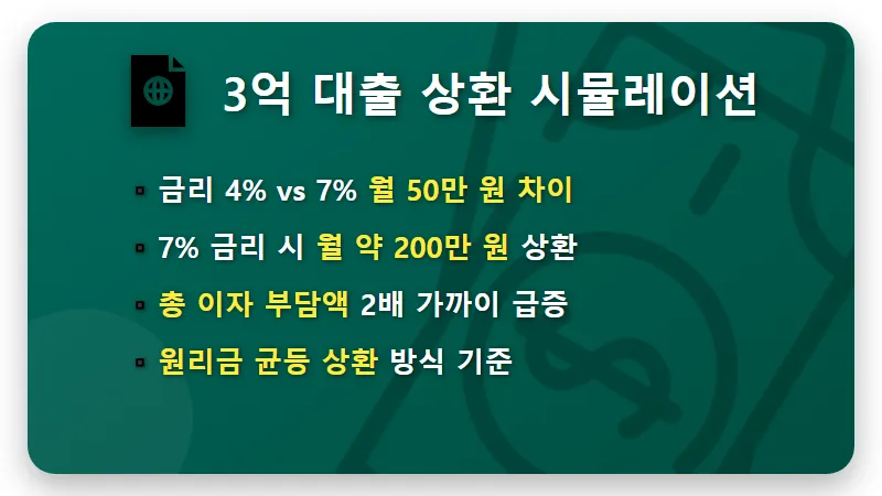 주담대 금리 7% 돌입, 3억 대출 월 200만 원 상환 현실적인 대응 방법 - 핵심 요약