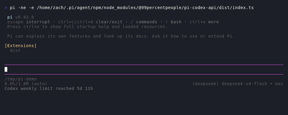 codex usage demo