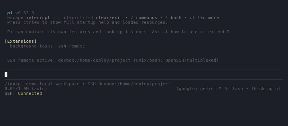 background-tasks SSH Remote htop demo