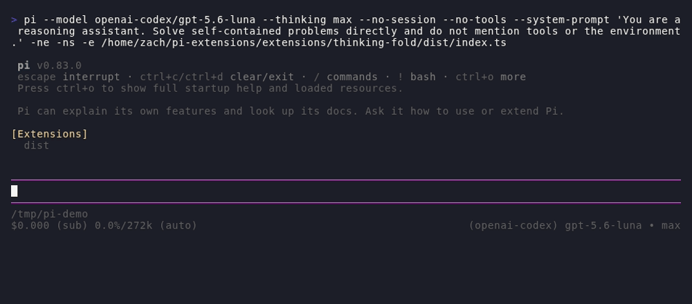 thinking-fold summary demo