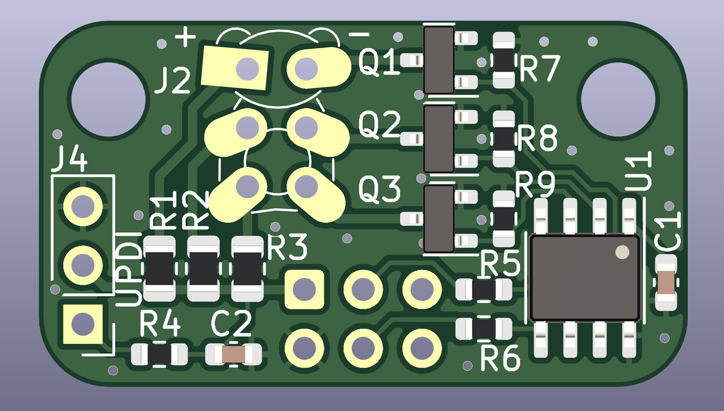 3ch pwm sao badge, from the project README