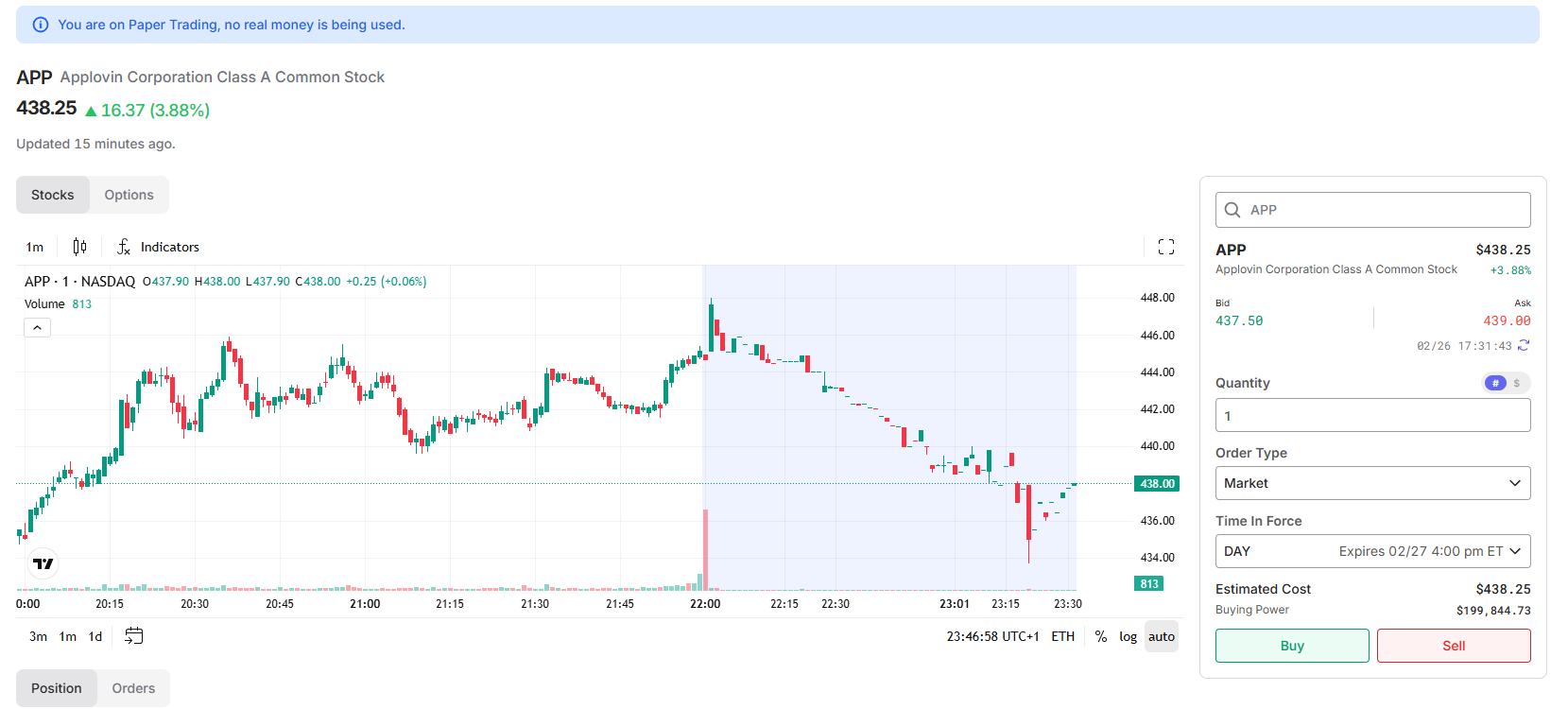 Trading Dashboard