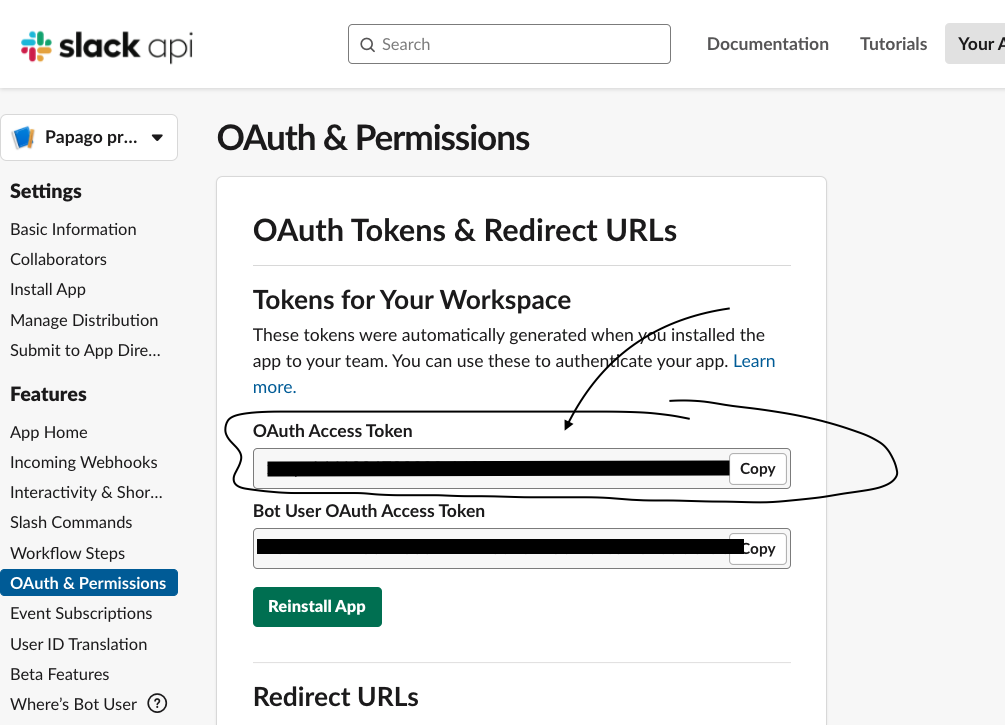 oauth access token