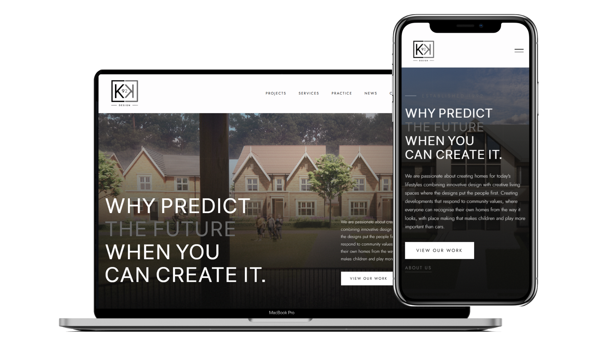 Knapton and Knapton website on desktop and mobile