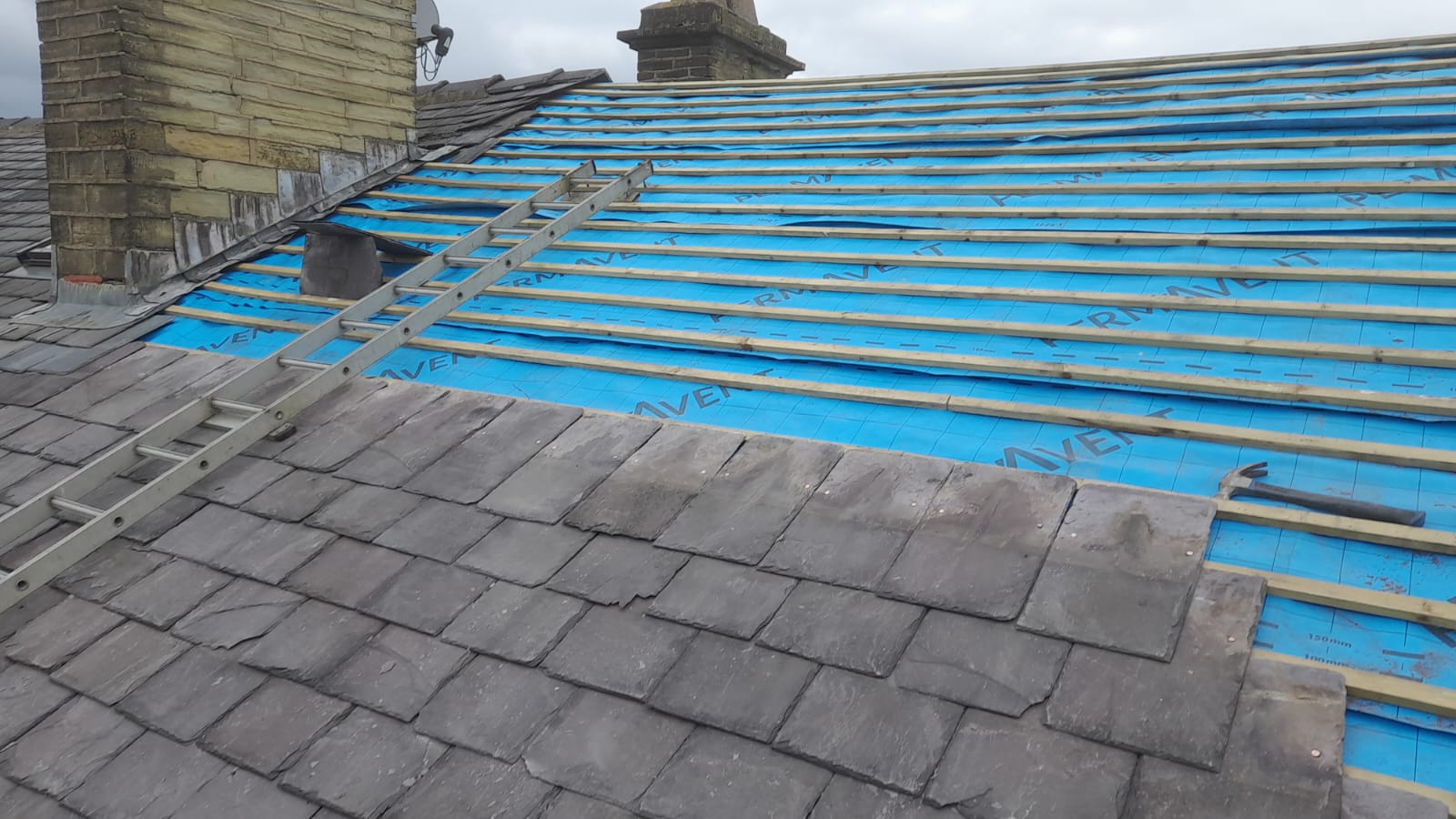 Roofing work