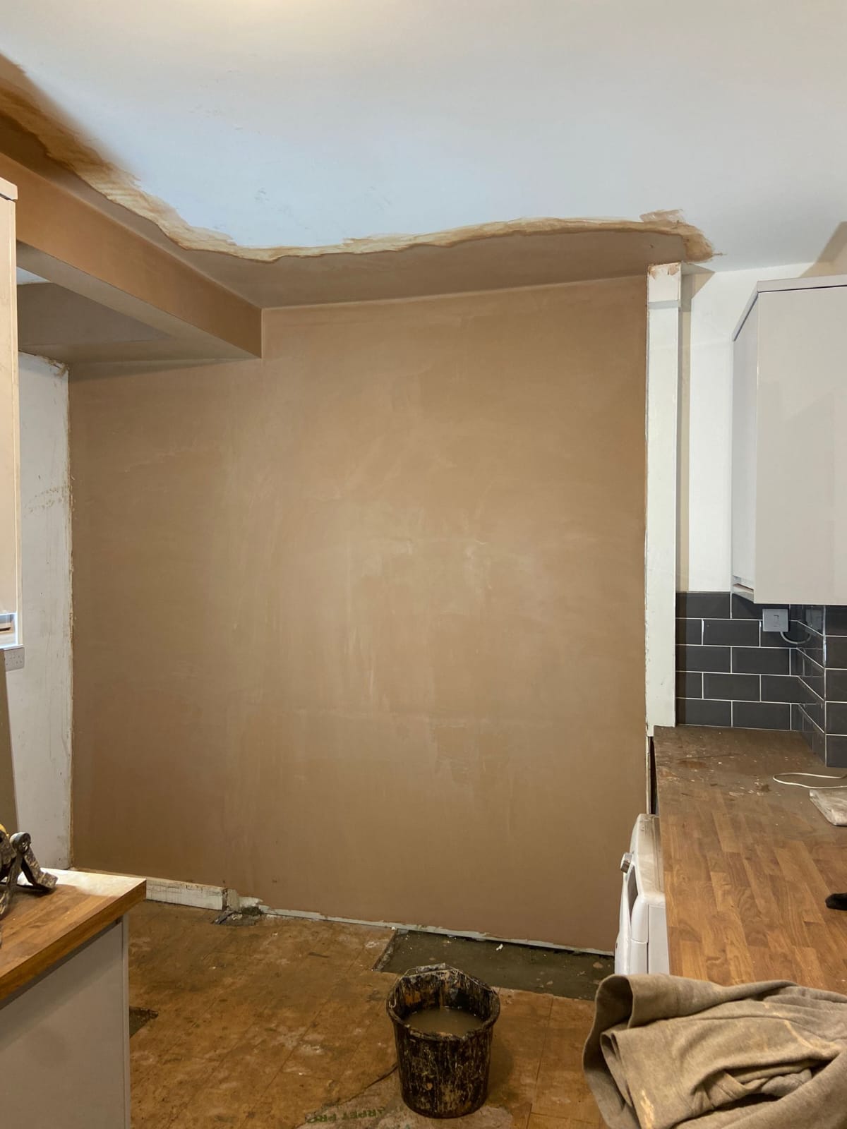Plastering work
