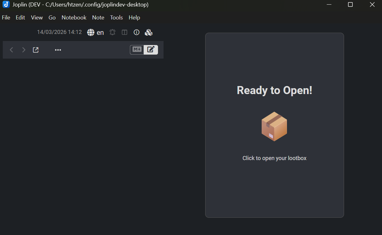 An example of opening a lootbox in this plugin.