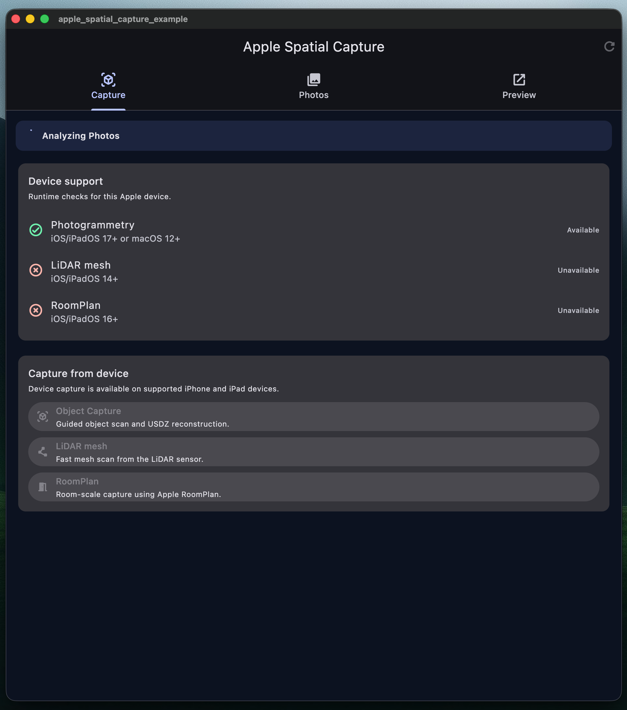 macOS capture methods screen