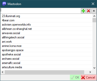 Mastodon additional settings
