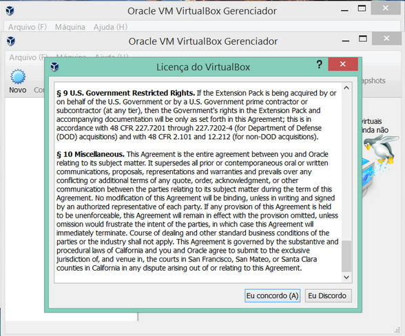 Instalação Virtualbox no Windows