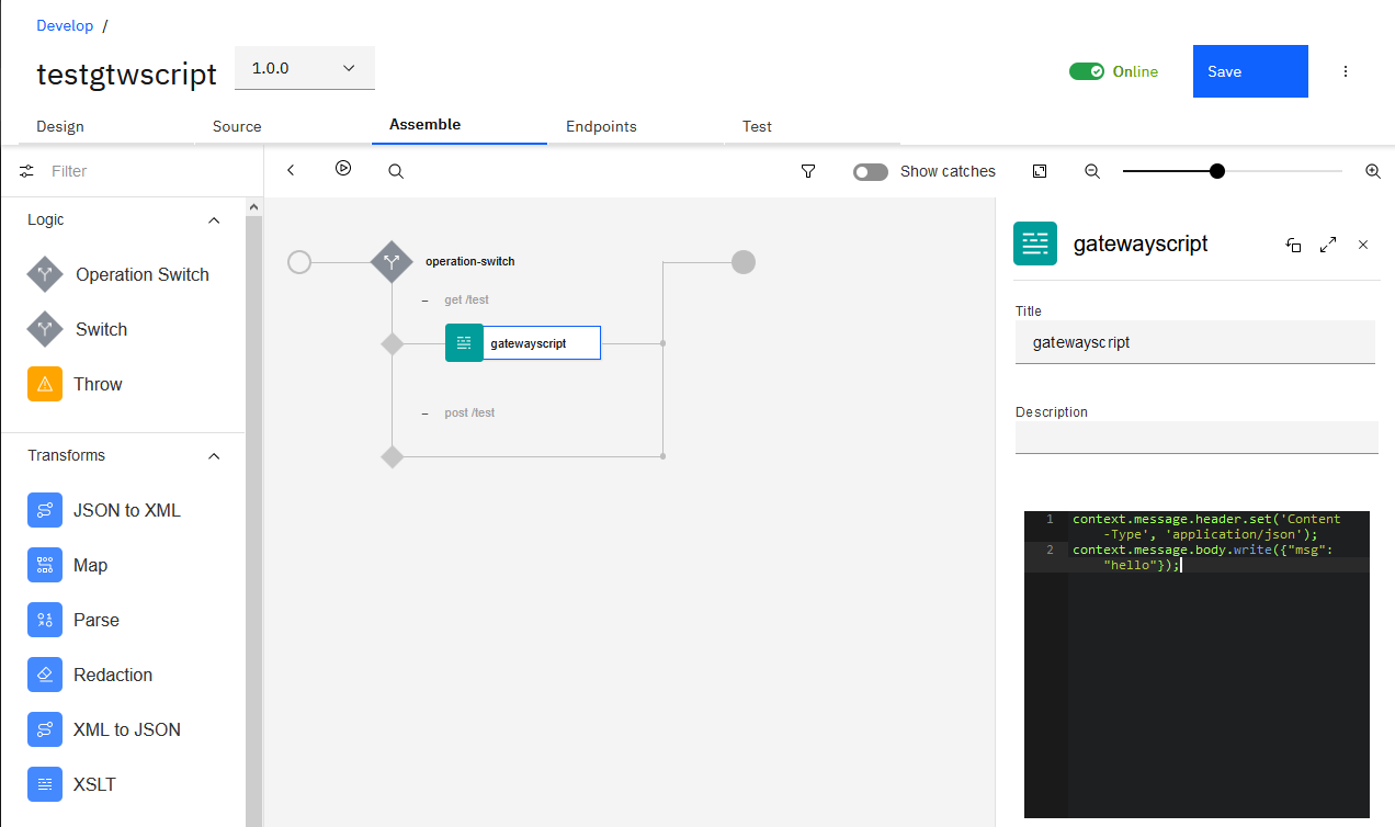 Simple gateway script