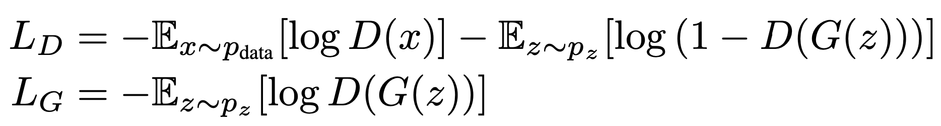 non-saturated GAN loss