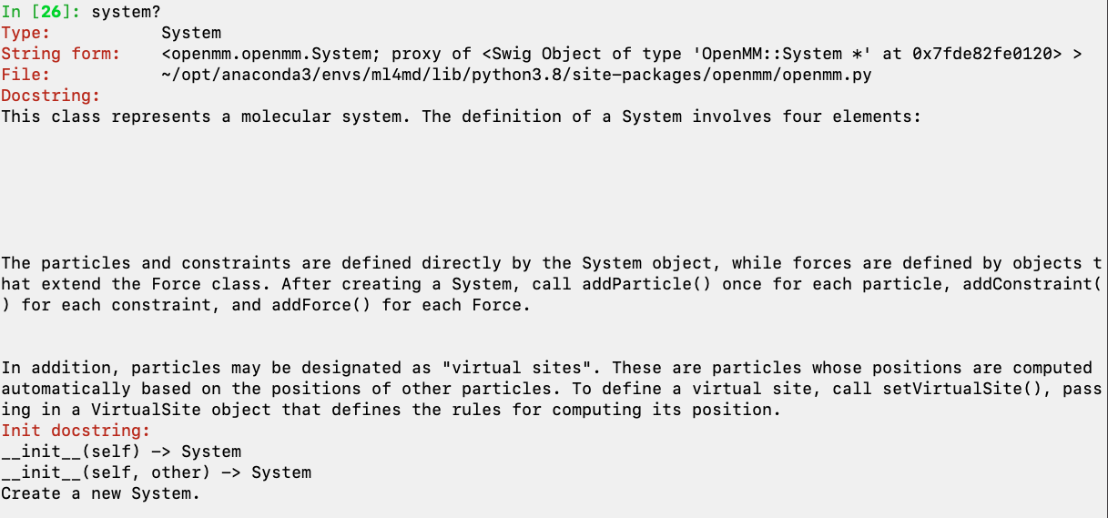 openmm system object