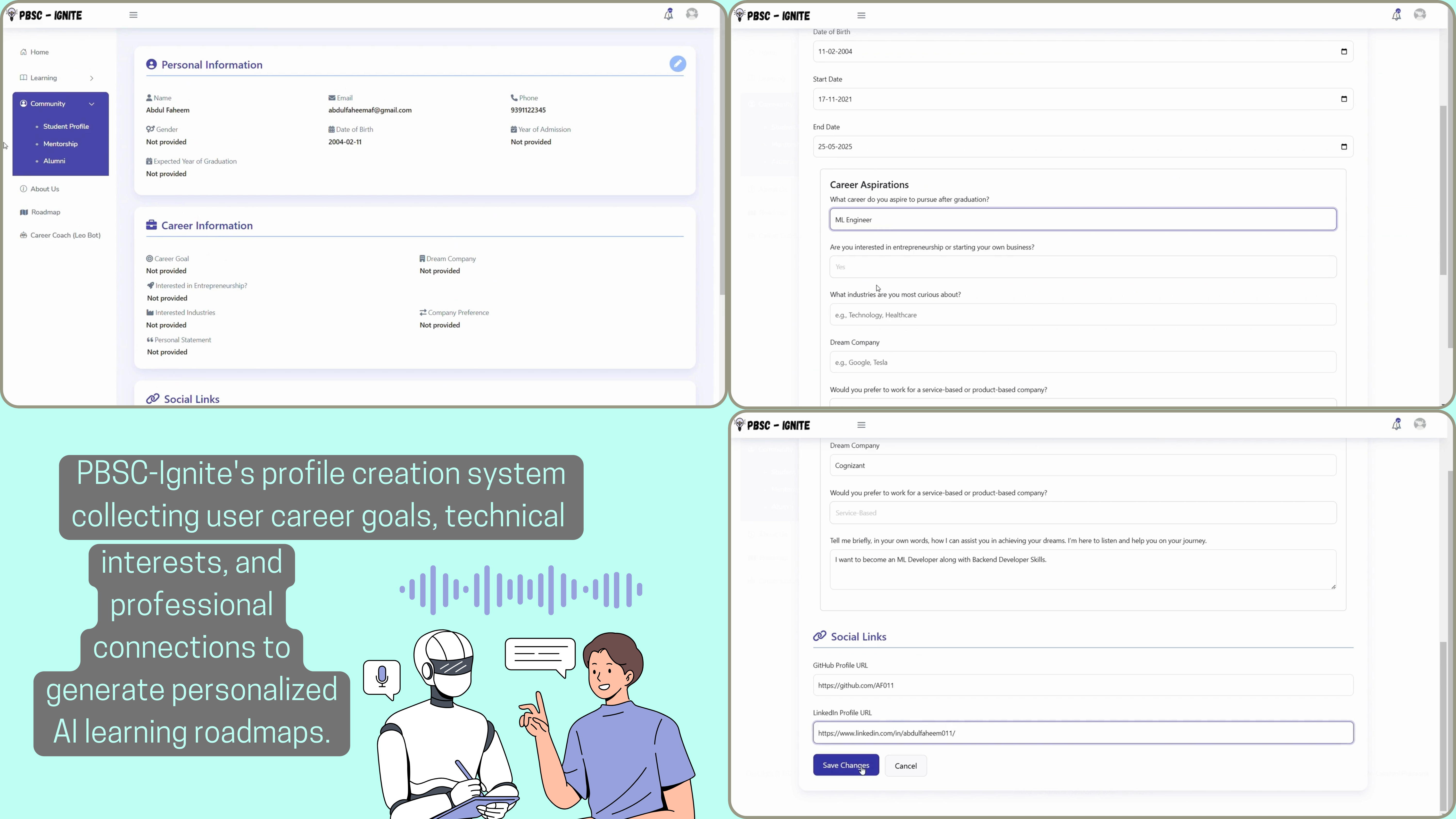 3.3 Profile Creation for AI-Powered Roadmaps.svg