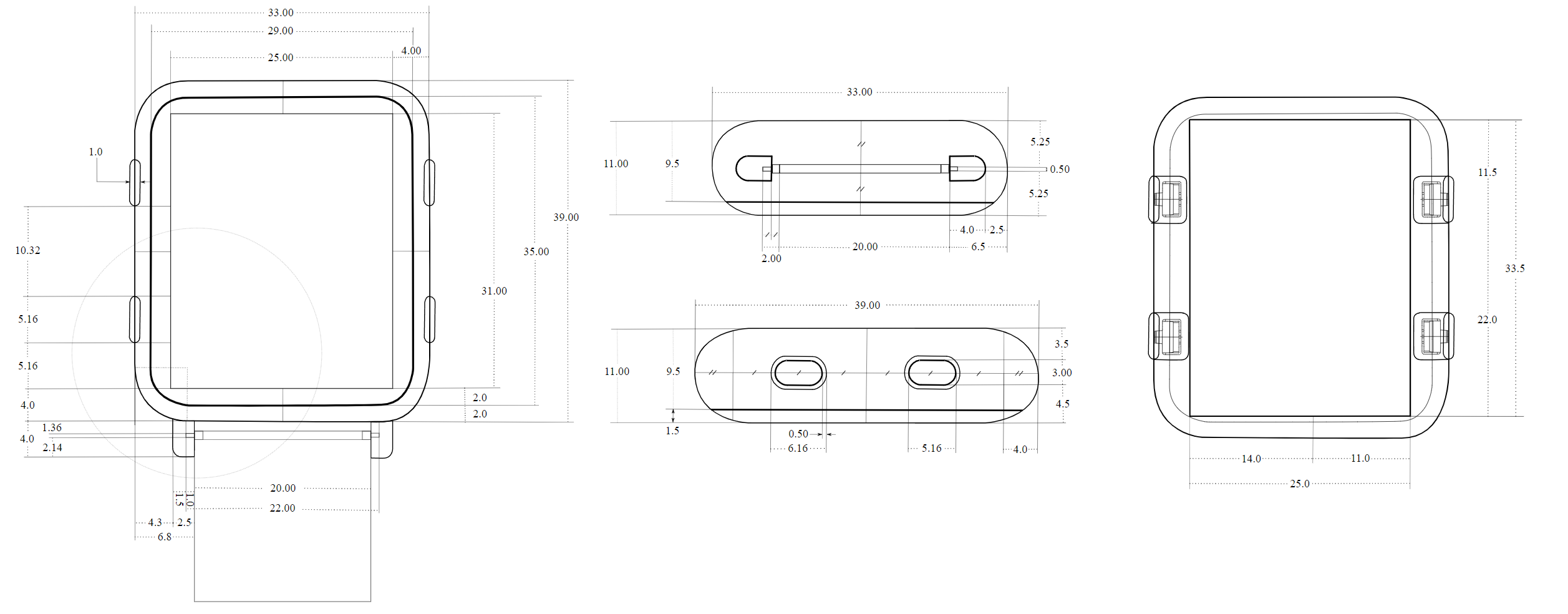 Kicad Smart Watch old, from the project README
