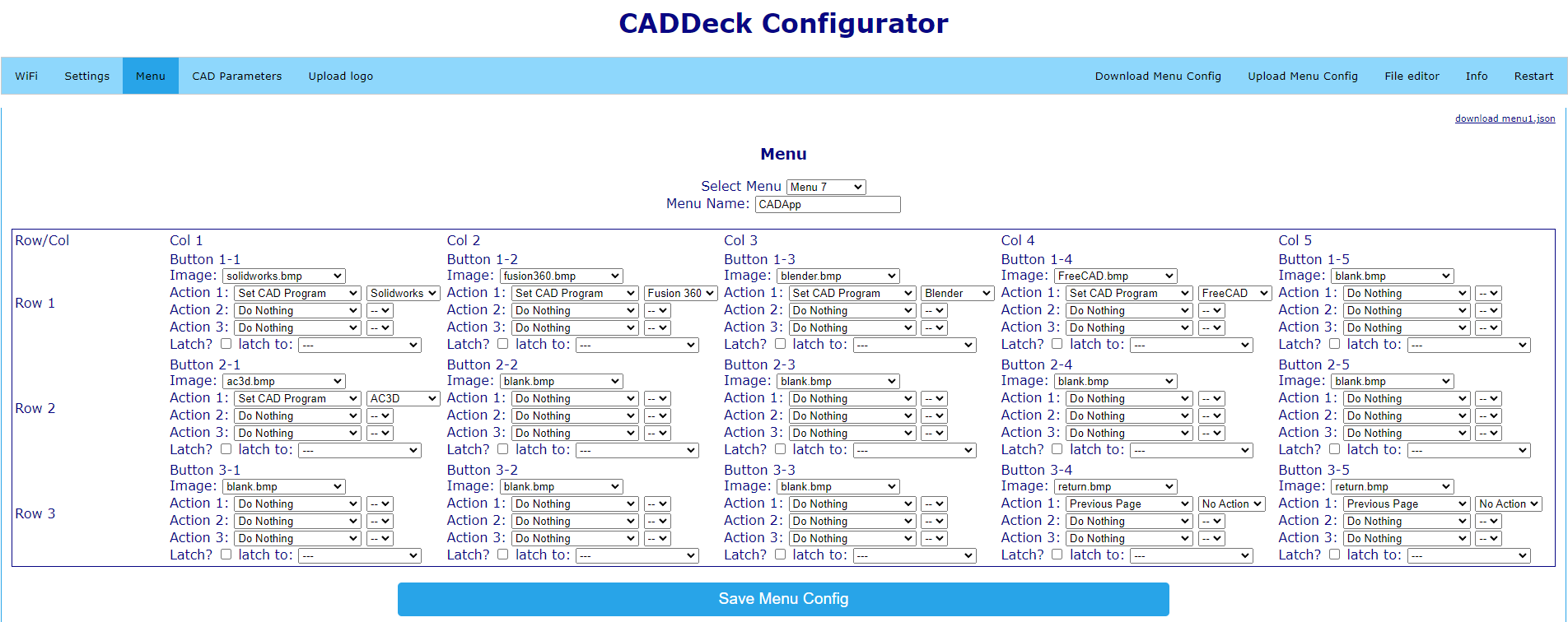 MenuConfigurator