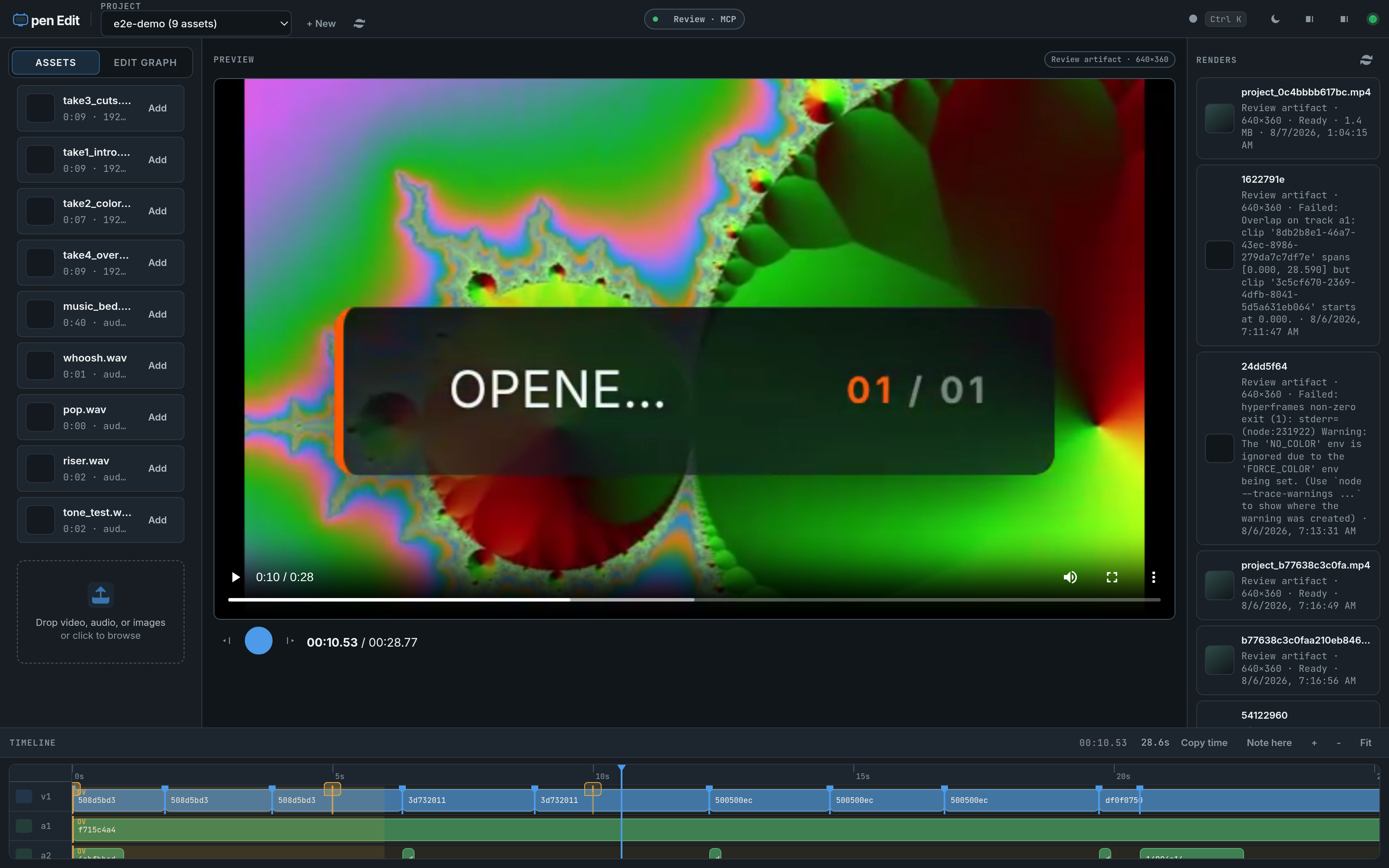 Open Edit Review Studio