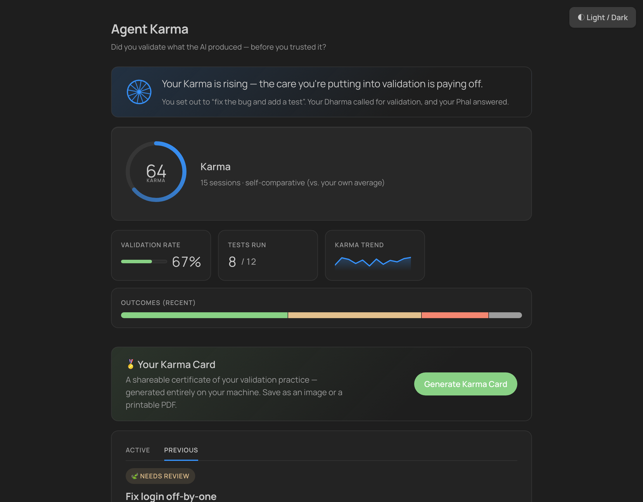 Insight dashboard