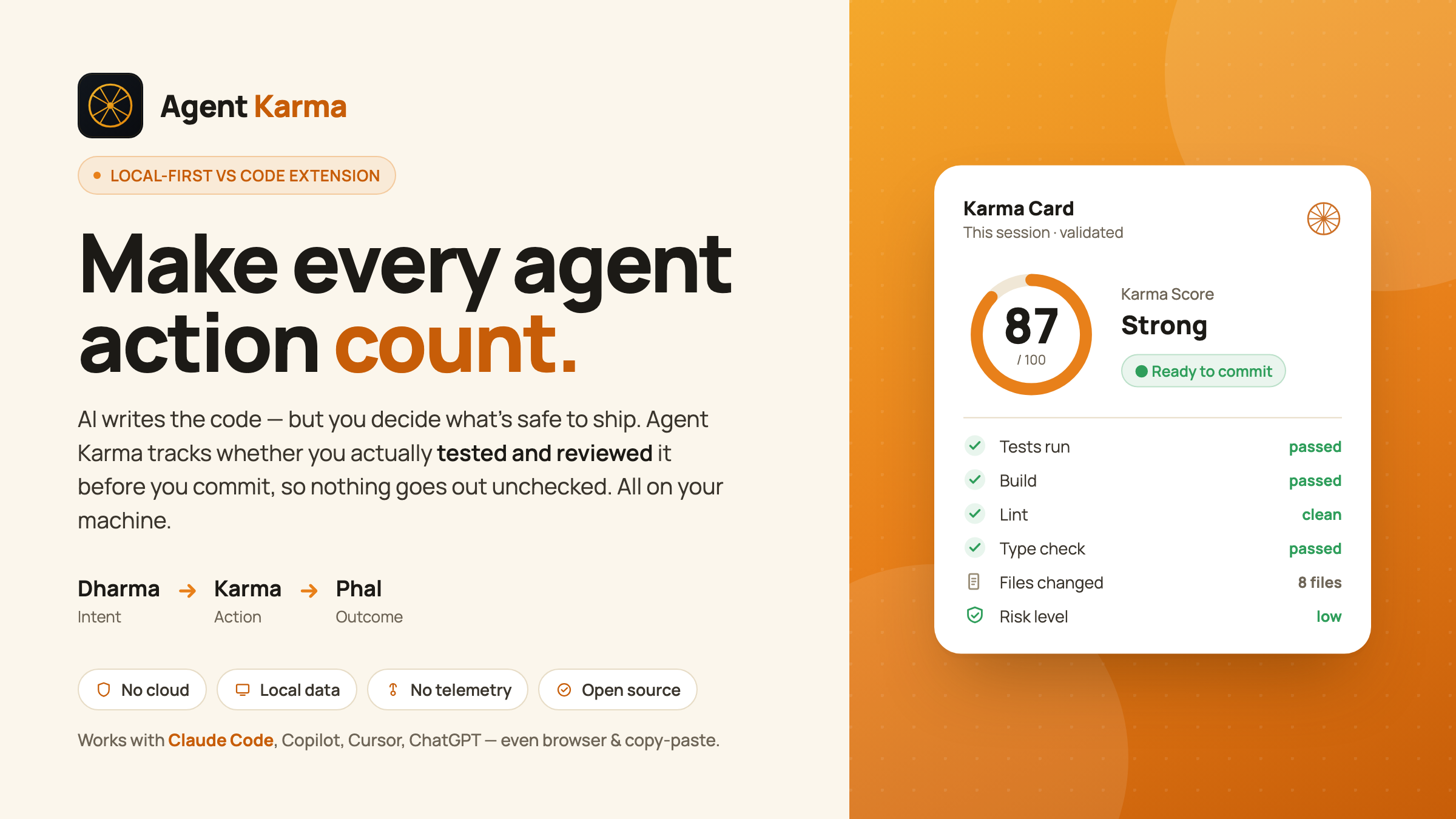 Agent Karma — make every agent action count