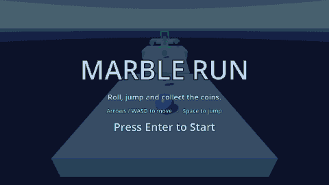 Marble Run, the 3D sample, recorded with scenario_run + movie