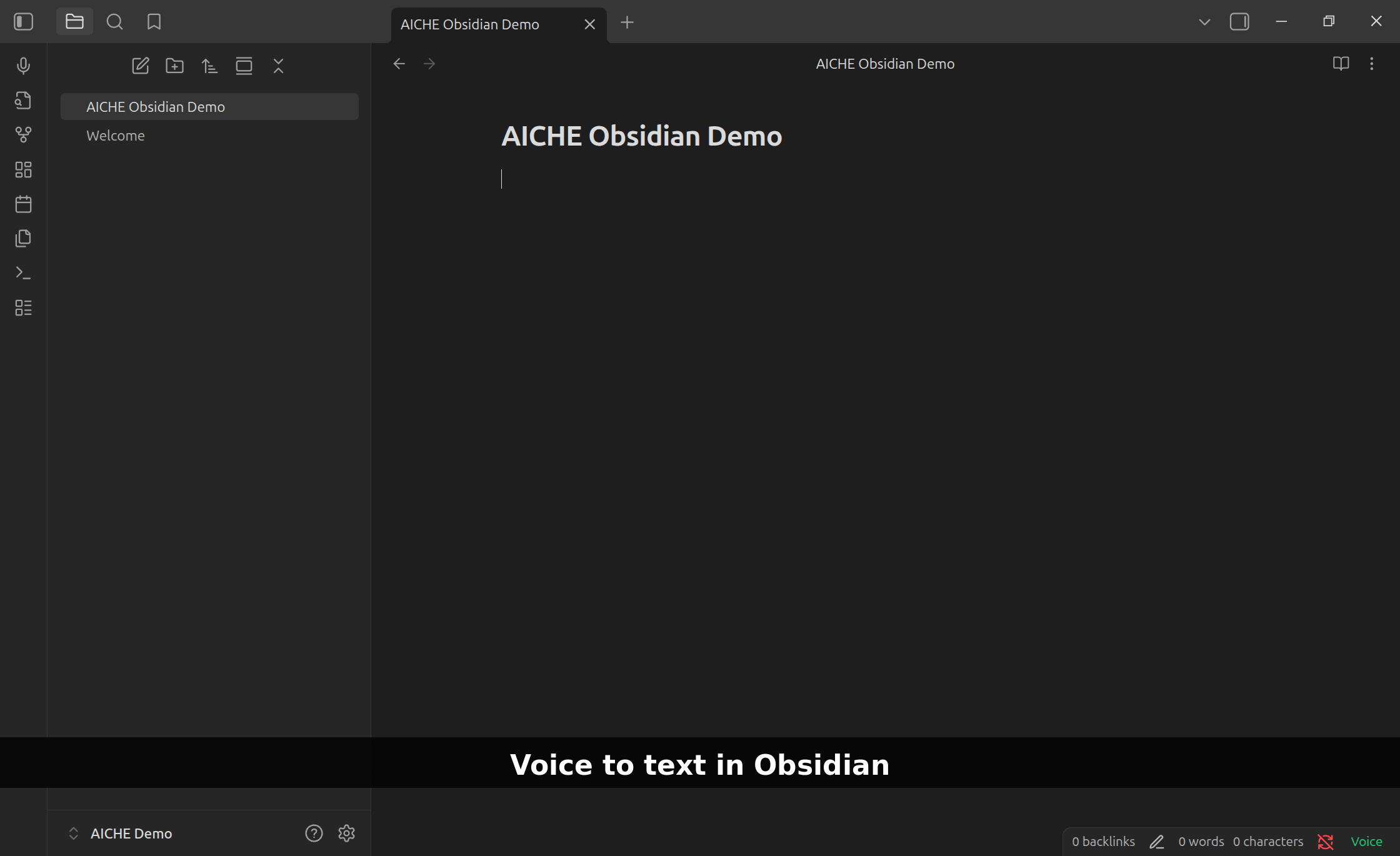 AICHE Voice Demo