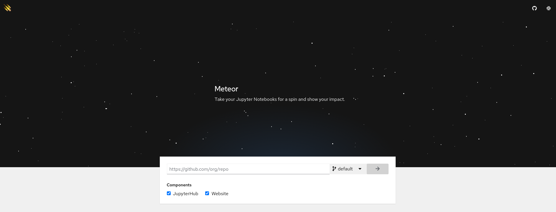 Enter URL Project Meteor