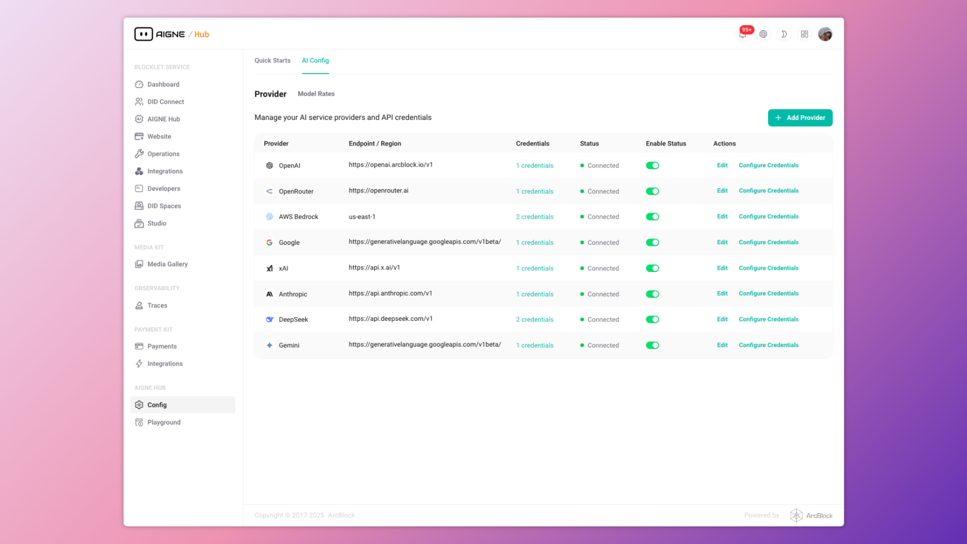 Provider Configuration