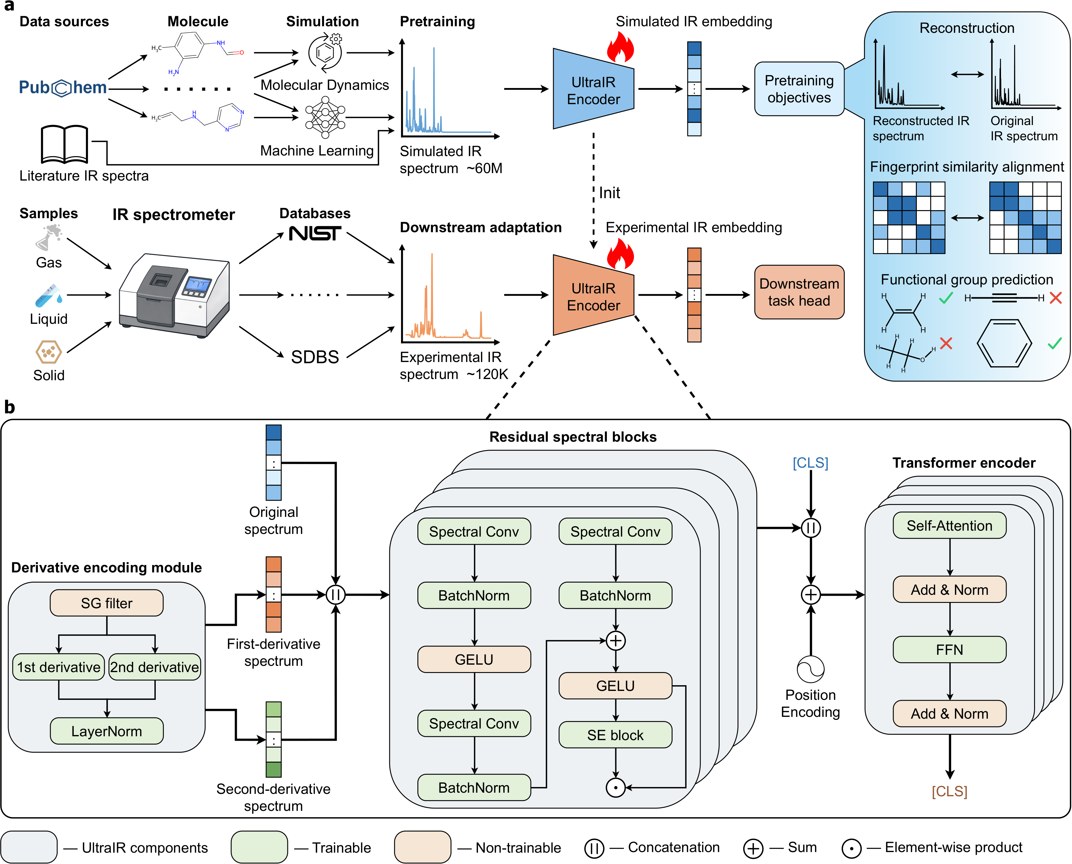 UltraIR framework and encoder architecture