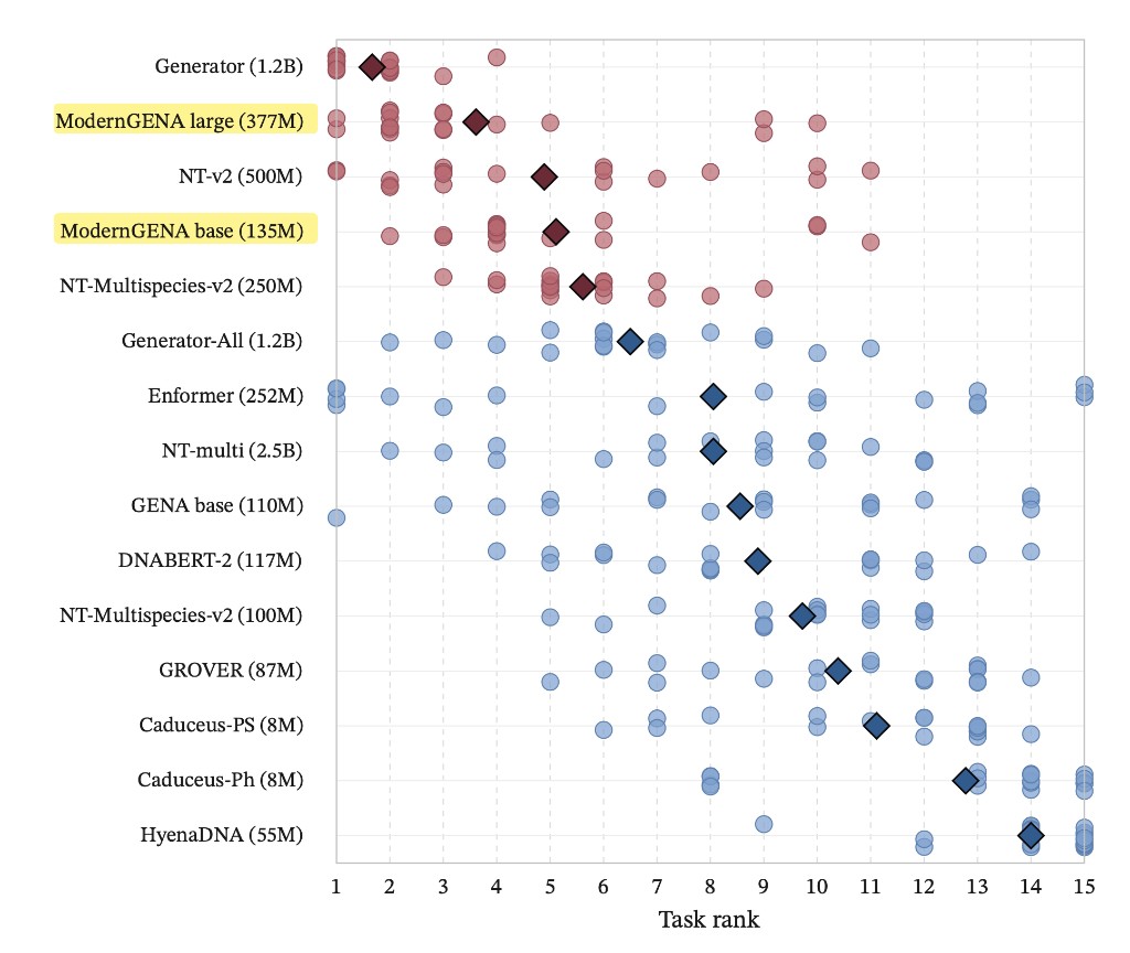 Figure 2: ModernGENA task-rank distribution